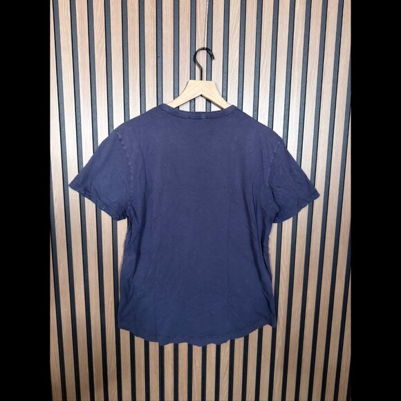 Buck Mason T Shirt Medium Blue Navy Short Sleeve Casual Tee 100% Cotton - Picture 2 of 8